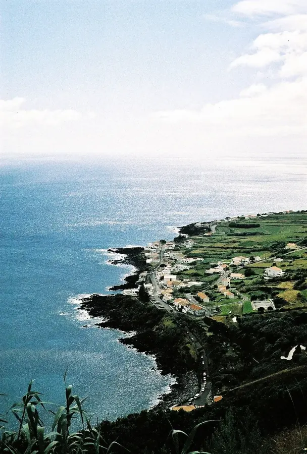 La costa dell'isola Graciosa vista dall'alto
